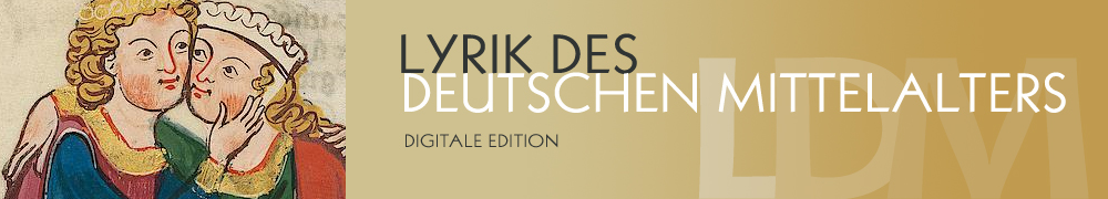 LDM Lyrik des deutschen Mittelalters - Digitale Edition